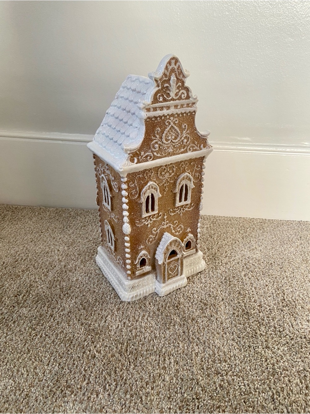 RAZ Imports Lighted LED Gingerbread House Tabletop Christmas Village